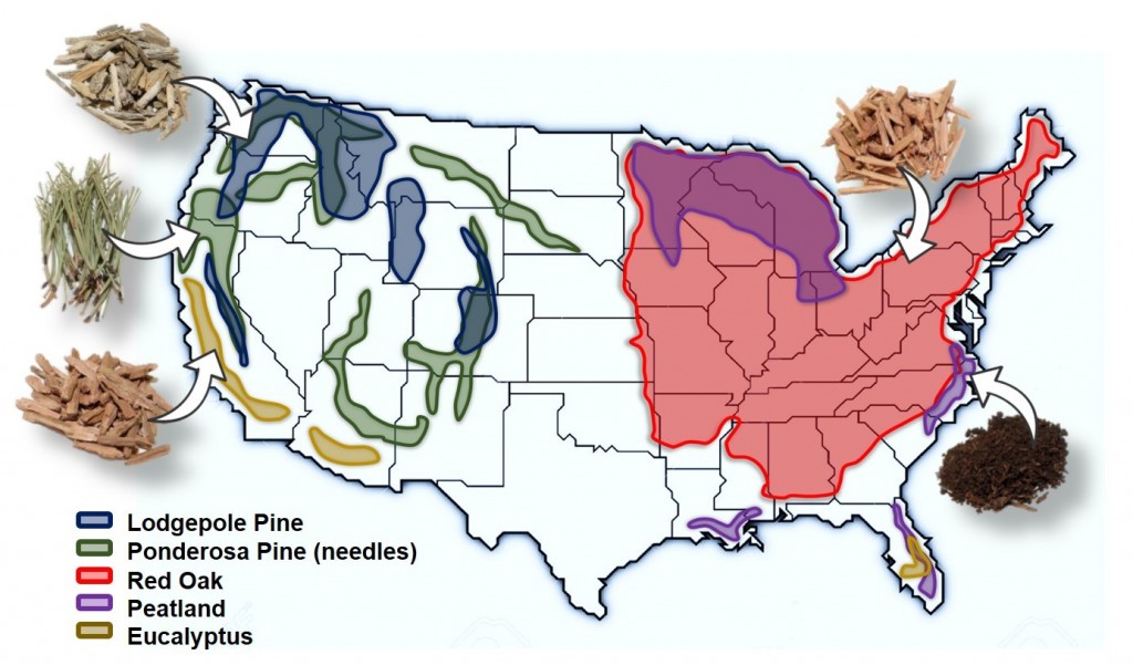 map of potential fires across US